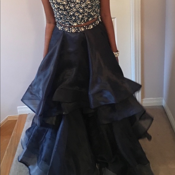 PROM DRESS Two Piece Hi-Lo Gown by Terani Couture - Picture 2 of 3